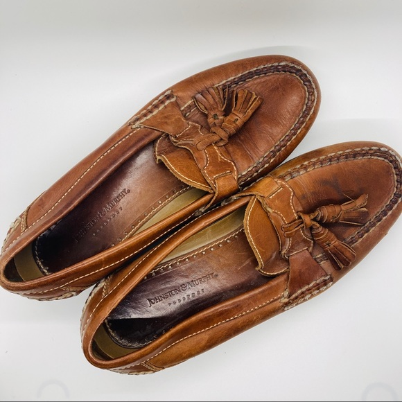Johnston & Murphy | Men’s Brown Tassel Loafers - Picture 3 of 9